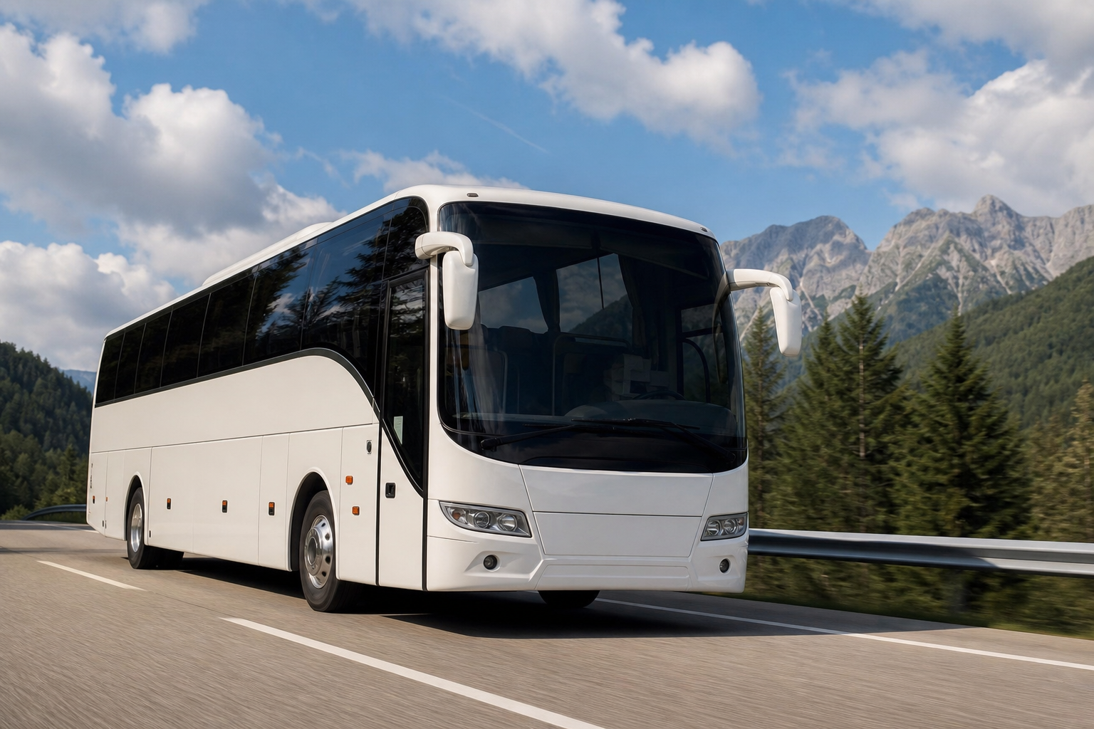 Intercity coach bus